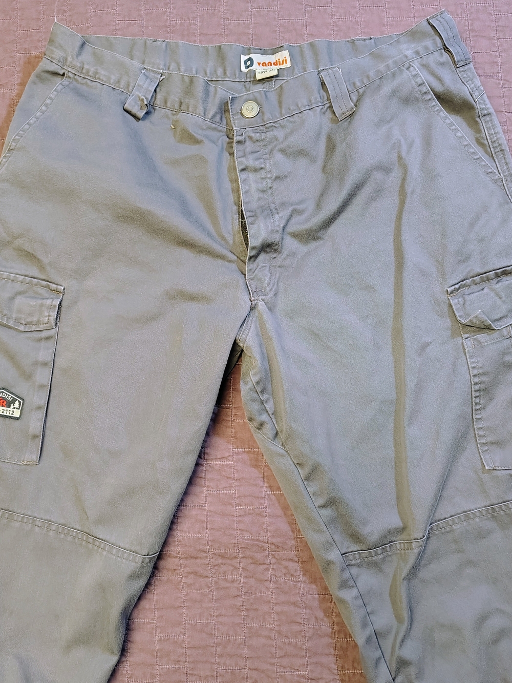 Vandisi FR Flame Resistant Work Pants Mens 38x34 Grey CAT2 2112 Cargo